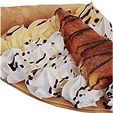 クレープブリュレチョコ生クリーム